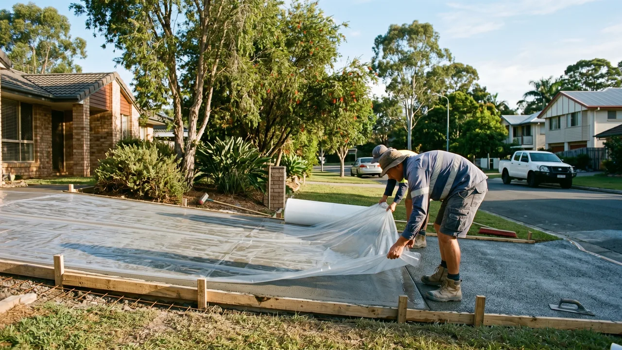 Is there a best time of year to pour concrete in Southeast Queensland? in Morningside
