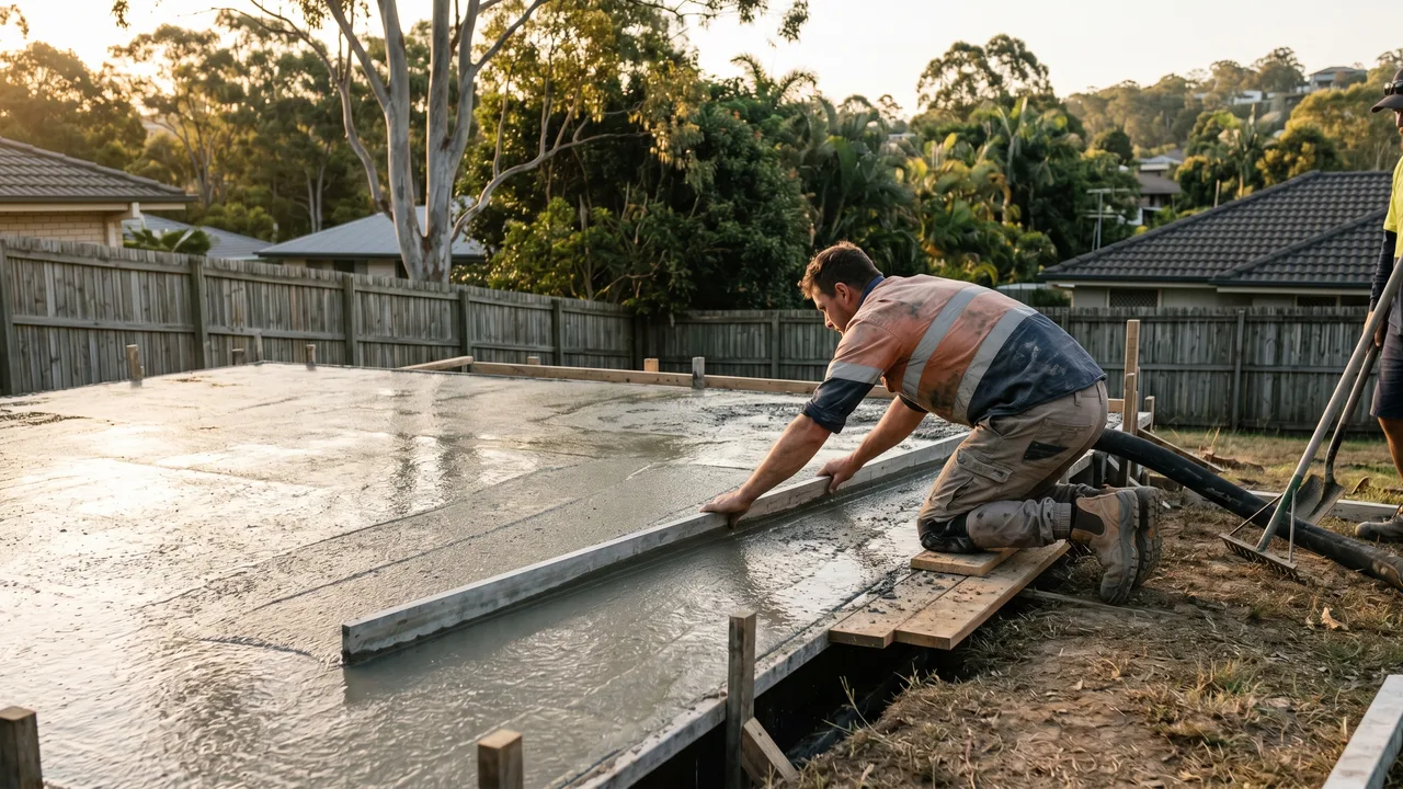 Does slab thickness really matter for a backyard shed or garage in Brisbane? in Morningside
