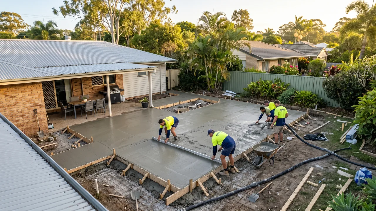 Can you pour a concrete slab yourself, or is it a job for a professional in Brisbane? in Morningside