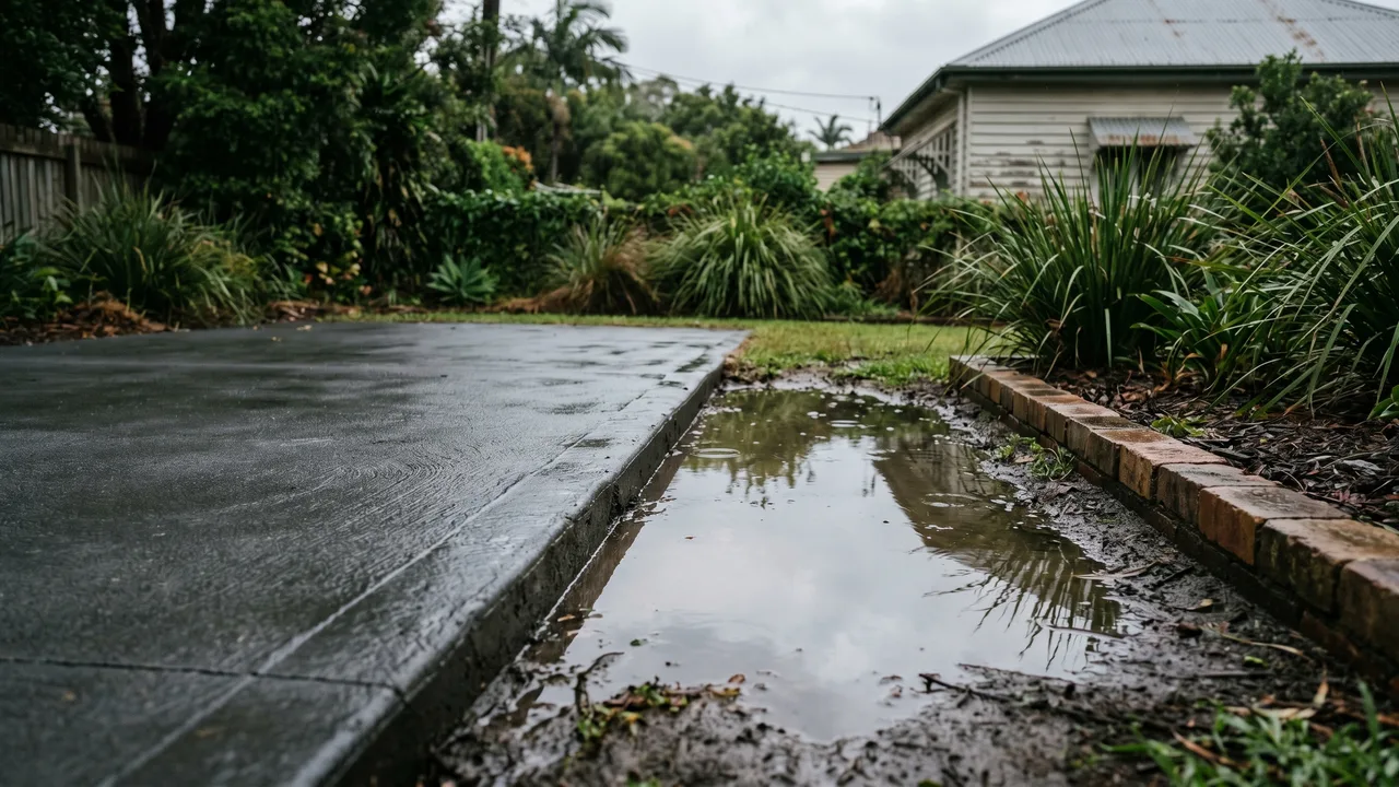 Poor drainage will ruin a concrete slab. What Inner East homeowners need to know before they pour. in Morningside