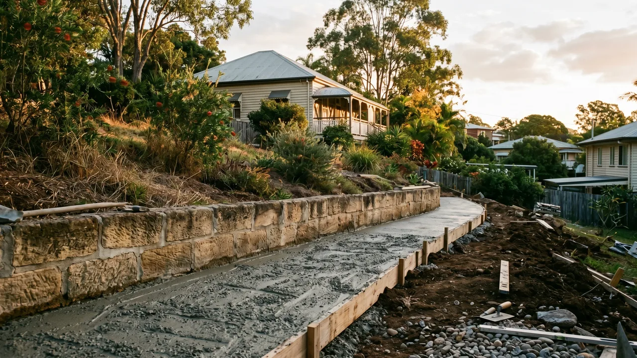 Retaining Wall Footings and Bases in Morningside