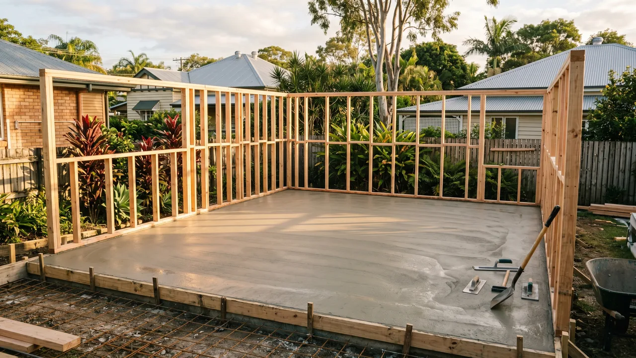 Shed and Garage Slabs in Morningside